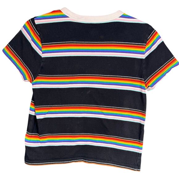 VANS S PRIDE COLLECTION Rainbow RInger Tee Streetwear Mulitcolor Festival LGBTQ - Picture 2 of 11